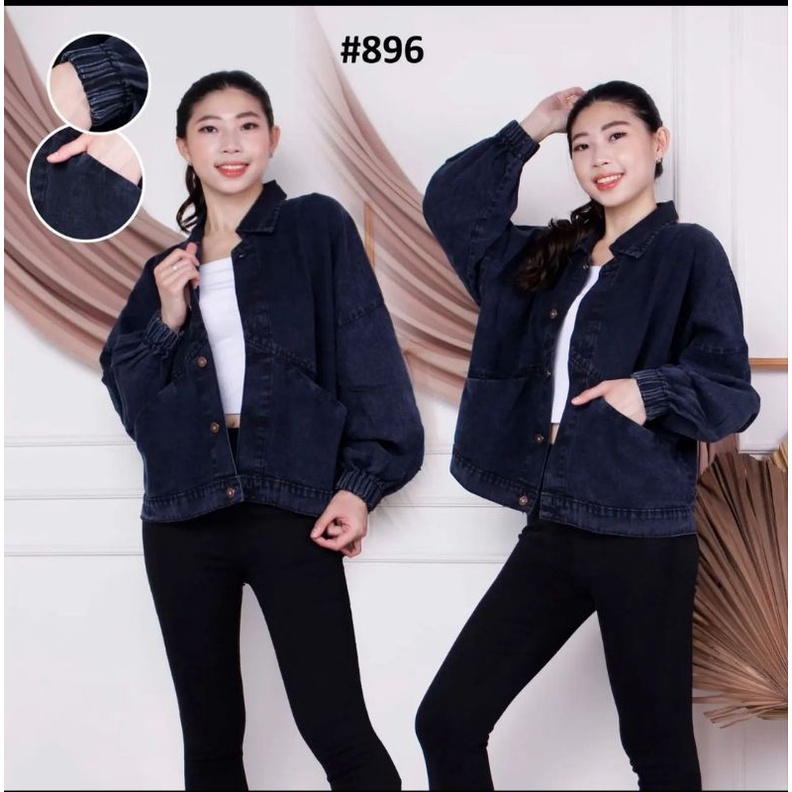 JAKET JEANS WANITA Overzise Cabera /JUMBO ORIGINAL TERBARU by PM