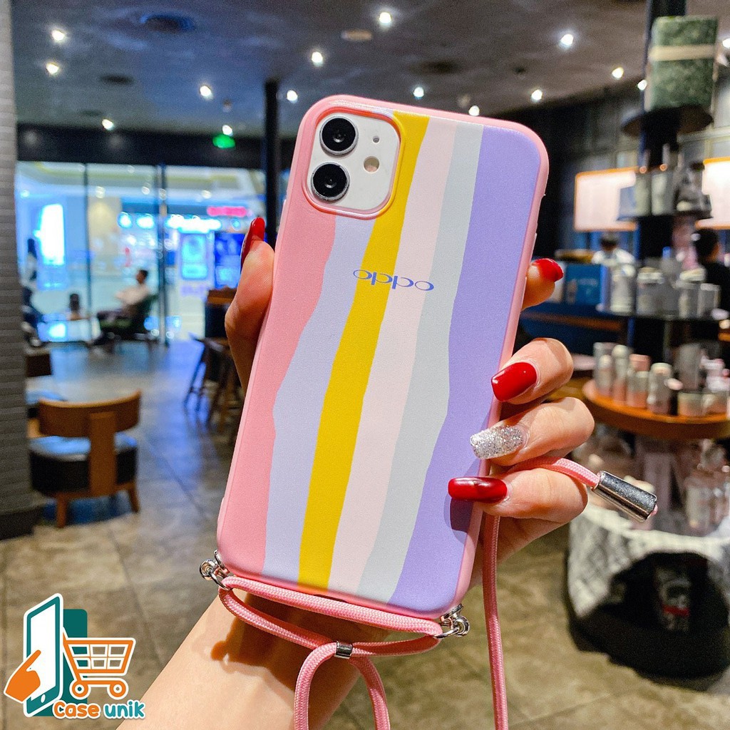 SS165 case Slingcase Tali Lanyard Rainbow Samsung A10s M10s A20 A30 A20s A21s A31 M51 CS2481
