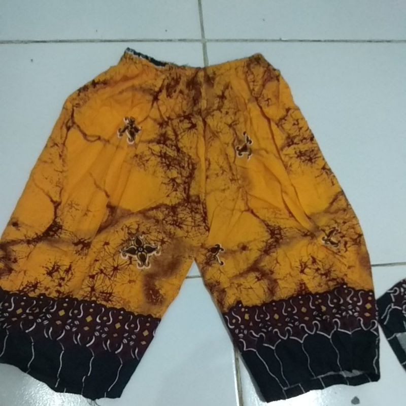 sovenir bali baju santai ANAK setelan batik sherly khas bali size L