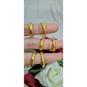 cincin polos cincin kawin cincin tunangan lapis emas24k ukuran 5grm bisa bayar ditempat, COD