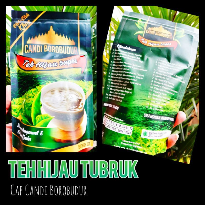 

Grosir Teh Hijau Tubruk Alami Tinggal diseduh Cocok Untuk Diet Cap Candi Borobudur