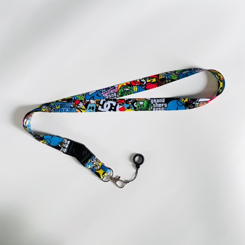 

Lanyard Printing Gantungan ID Card Motif - Bomb Stiker Real Pick
