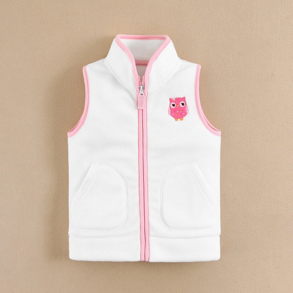 KID VEST WHITE OWL / JAKET KUTUNG PUTIH / MOM&amp;BAB