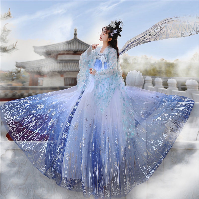 Women's Han Chinese clothing original genuine chest waist-high ruqun summer fairy cabbage full set i