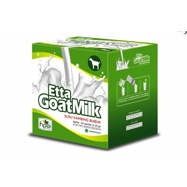 

ETTA GOAT MILK SUSU KAMBING SEHAT ALAMI HNI HPAI