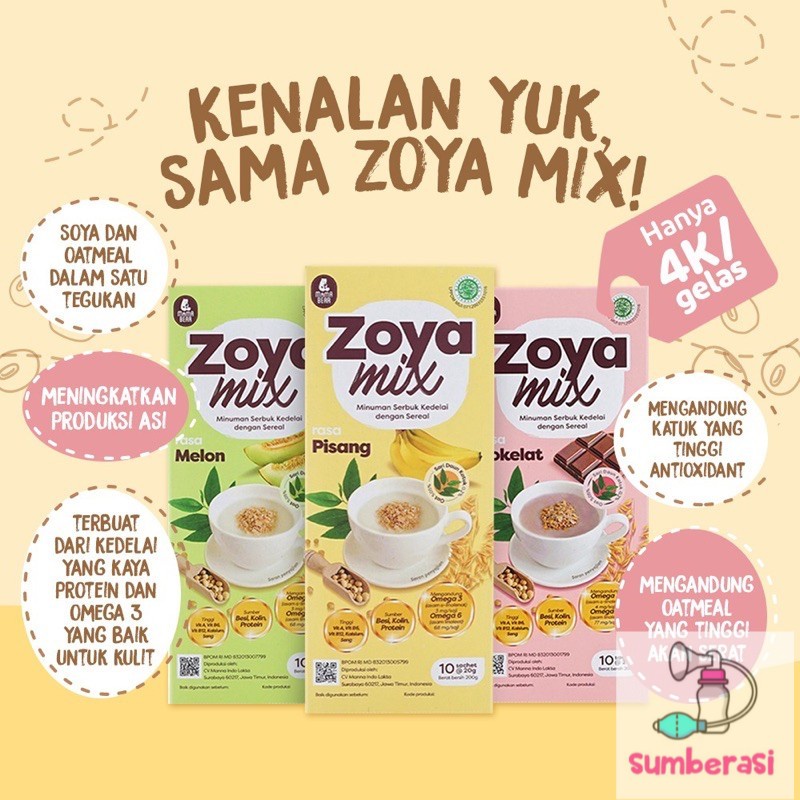MamaBear Zoya Mix Susu Soya + katuk ASI Booster Zoyamix