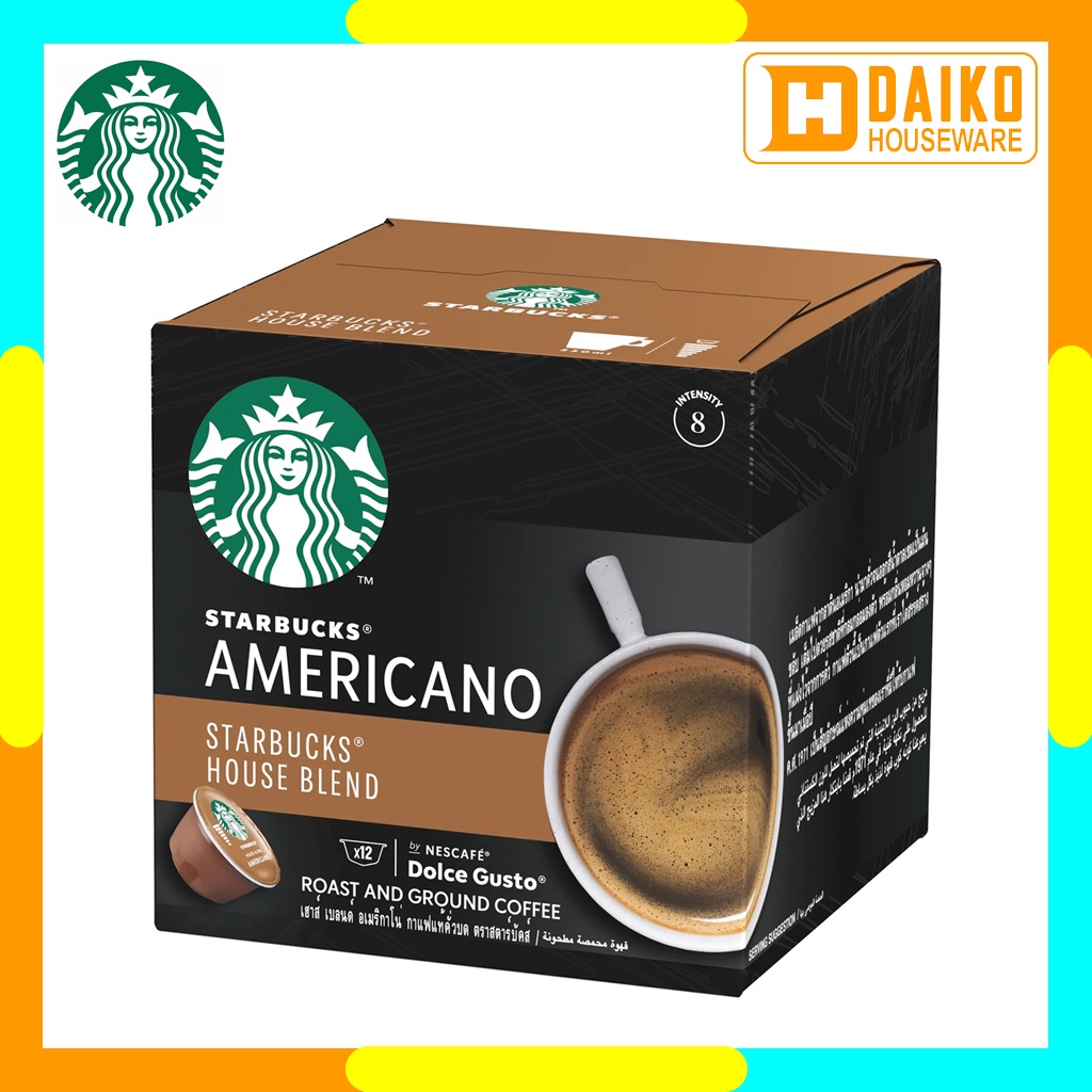 Starbucks Capsule Nescafe Dolce Gusto NDG House Blend Americano 1 Box Original