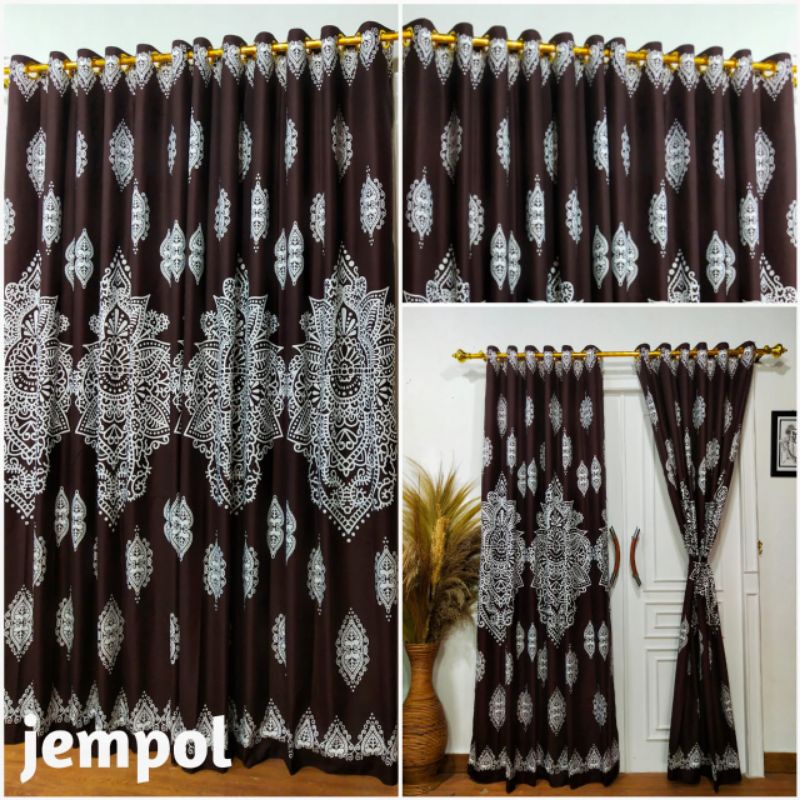 Gorden Smokering Besar 12 Lubang Motif Brown Copra