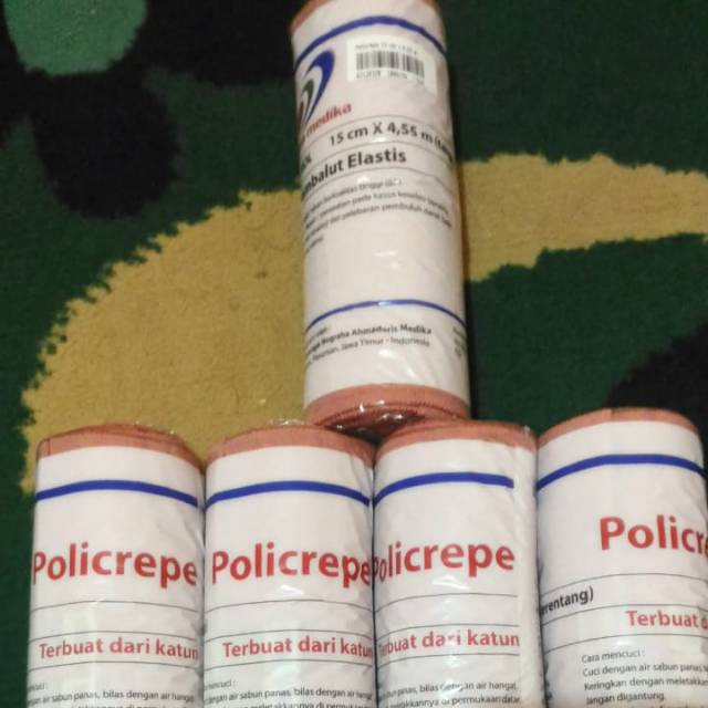 Policrepe 6 inch x 5 yd pembalut patah tulang / terkilir