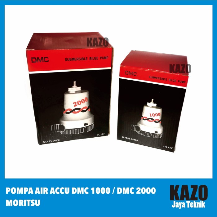 Pompa Air DC (Accu / Aki) DMC 1000, DMC 2000 / Pompa Celup - Moritsu
