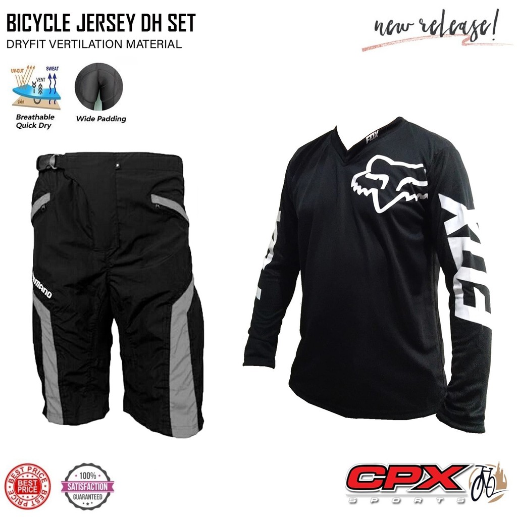 Kaos Baju  dryfit jersey  sepeda  Celana sepeda  Padding 