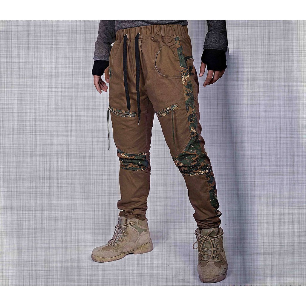 EXCLUSIVE Celana Japan Korean Style - CAMOLINE TWIL JOGGER PANTS - 1 AxelBoard Kyuzwear