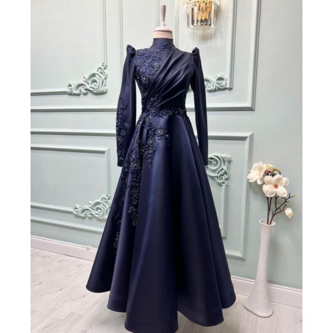 GAUN PESTA MEWAH CANTIK ELEGAN / GAUN KONDANGAN POPULER CANTIK