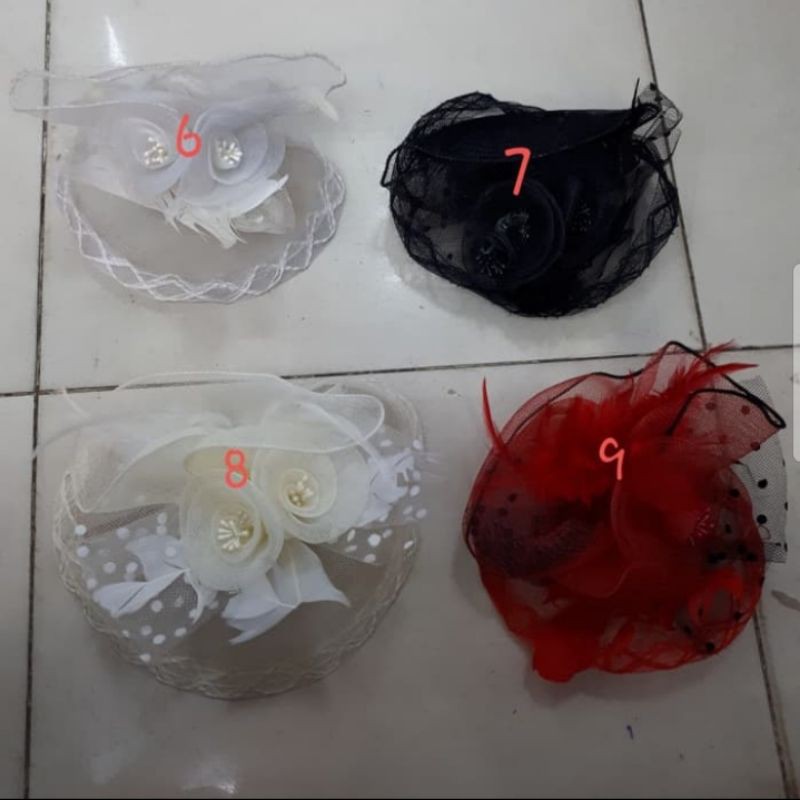 TERMURAH!!Jepit Fascinator Lis Putik-Headpiece Pesta