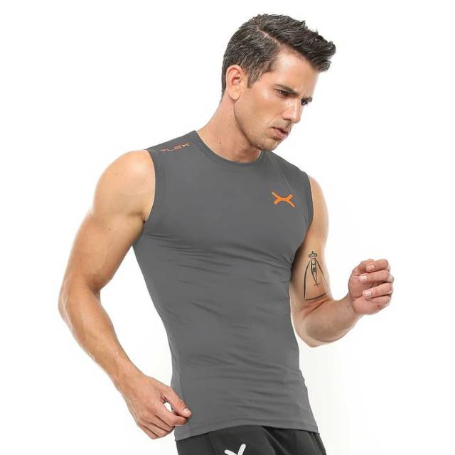 FVS-001AO Sleeveless sport fitness bodyfit FLEX abu