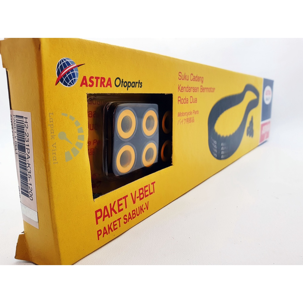 VAN BELT VBELT SET VARIO 125 LED ESP ORIGINAL ASPIRA BANDO TIPE K35