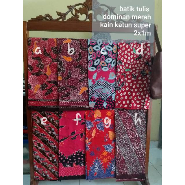 

BATIK TULIS ASLI TULIS WARNA DASAR MERAH / ATI TUA