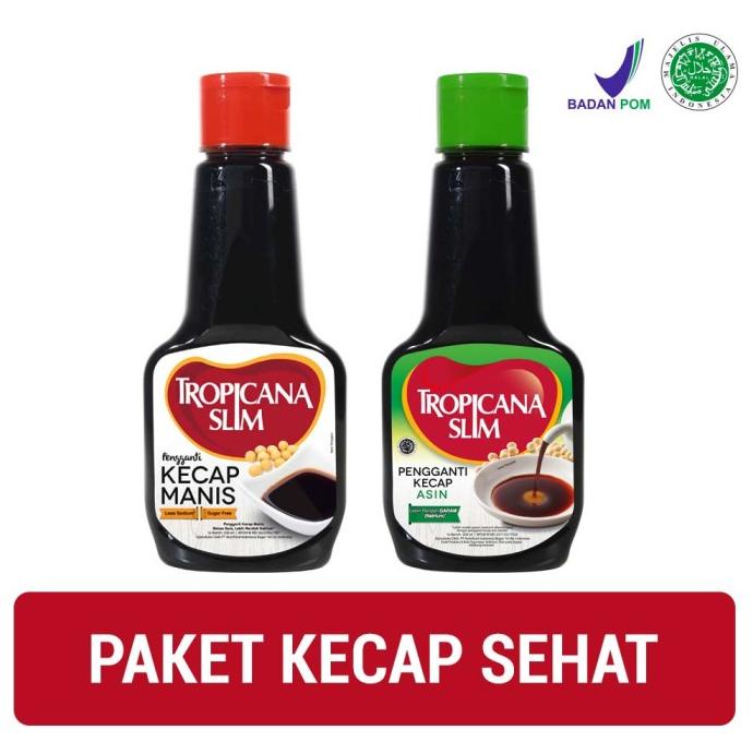 

Diskon Paket Kecap Sehat: Tropicana Slim Kecap Manis 200ml + Kecap Asin 200ml Diskon