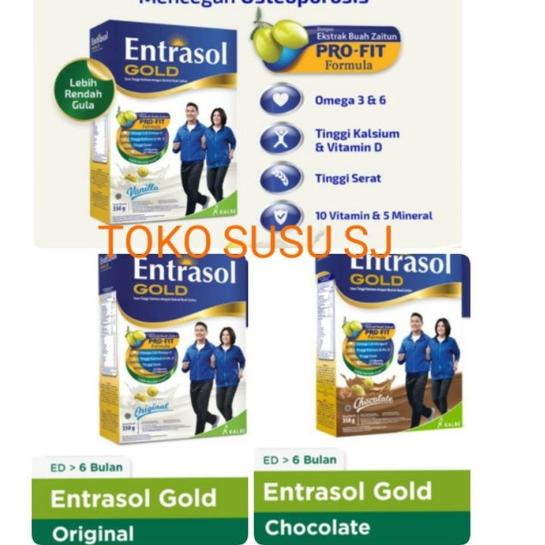 

Baru ENTRASOL GOLD VANILA COKLAT PLAIN 350 GRAM/350GR/370