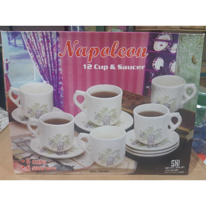 Napoleon Set Gelas Cup & Saucer