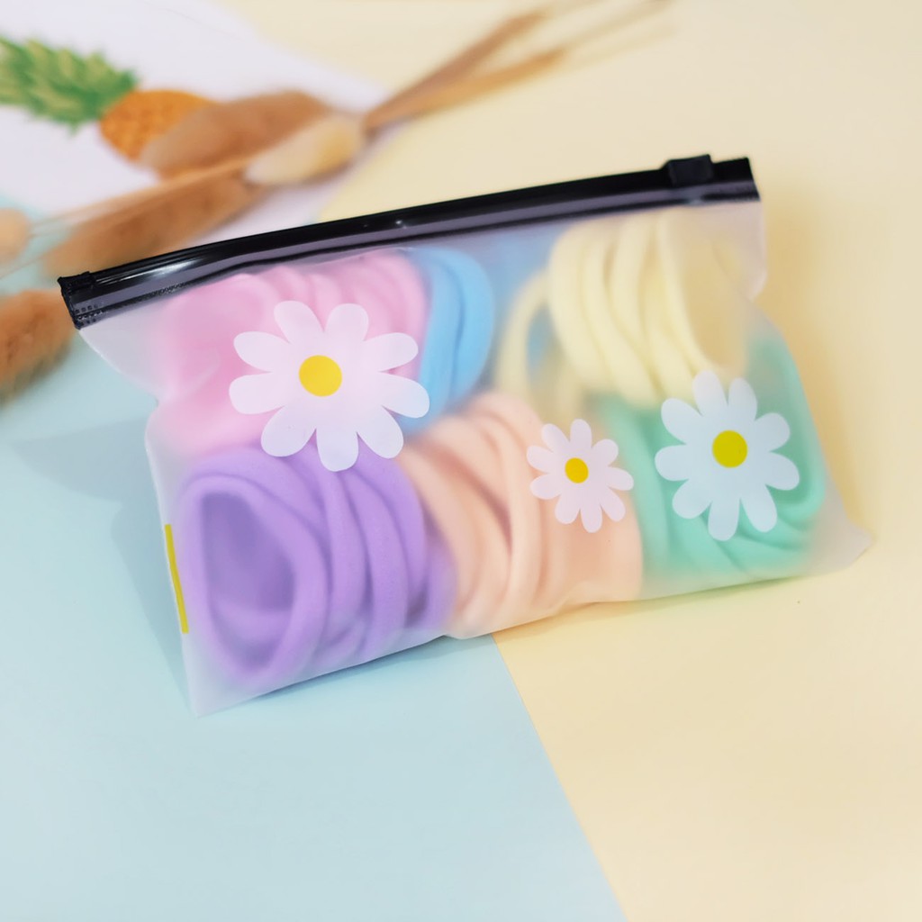 MURMURE.ID | 50 PCS KARET IKAT RAMBUT POLOS KOREA / KARET JEPANG SIMPLE ELEGAN / KUNCIR RAMBUT-2