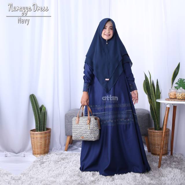 Nurraya Etnik Gamis Harian Wanita Murah Bahan Katun Toyobo Super Adem Original By Attin Hijab Gamis 