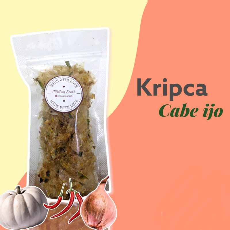 

Keripik Kaca rasa Cabe Ijo 50gr