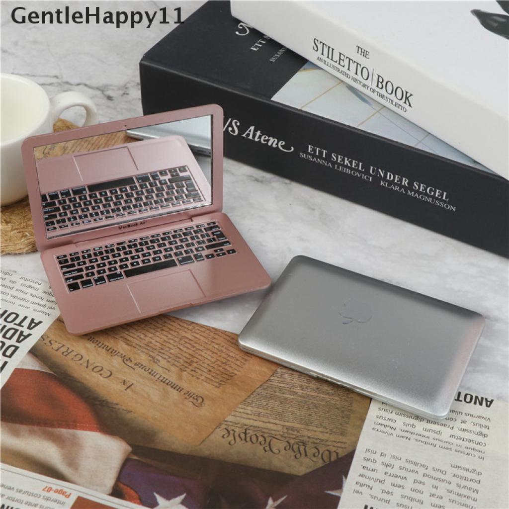 Gentlehappy Mainan Cermin Saku mini Bentuk laptop Untuk Anak Perempuan