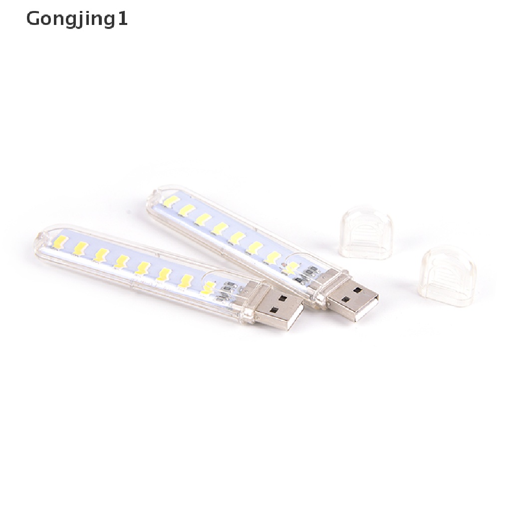 Gongjing1 Lampu Malam 8-LED Mini USB Portable Untuk PC / Laptop