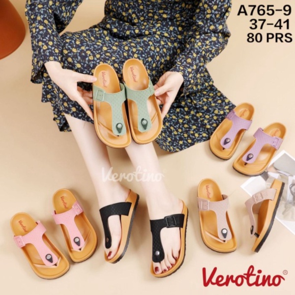 Promo DM47 SENDAL SANDAL JEPIT JELLY VEROTINO - Hitam 37 Diskon