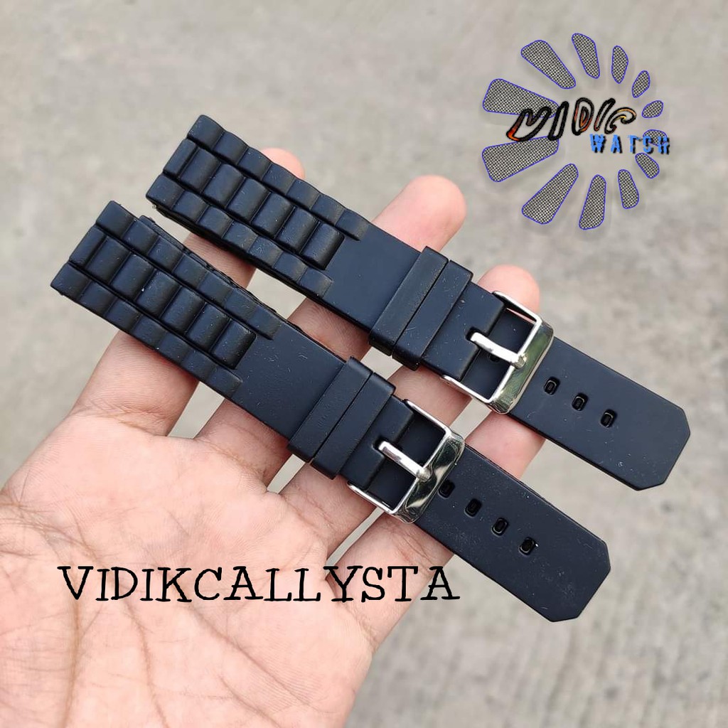 22mm Strap For Watch Universal Kualitas Bagus Hitam 22 MM