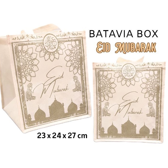 

Goodie bag lebaran motif Eid Mubahrak