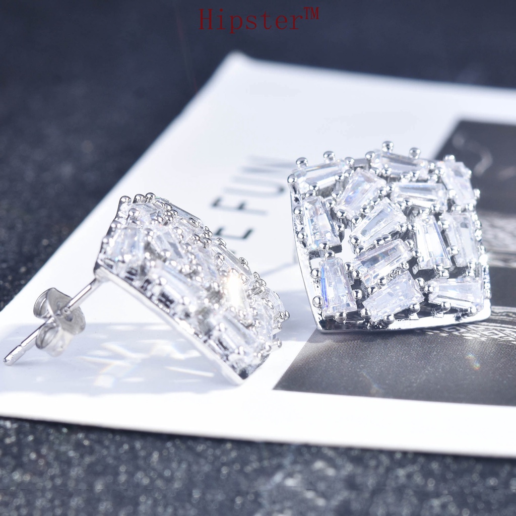 Elegant Moissanite Personalized Fashion 925 Silver Earrings