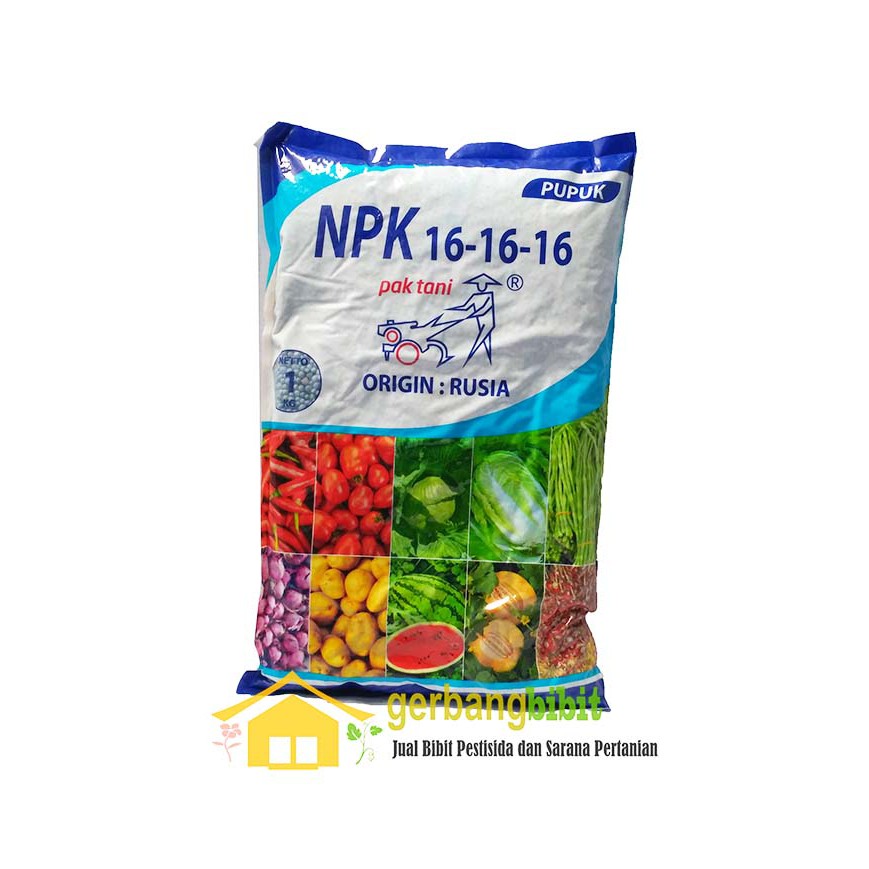  Pupuk NPK 16 16 16 Pak Tani NPK mutiara bunga buah daun 