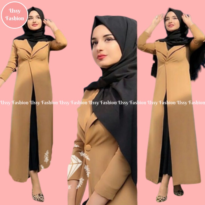 Fw1012 Baju Atasan Wanita 001 - Atasan Wanita Outer 001 - Merah E2E10T1