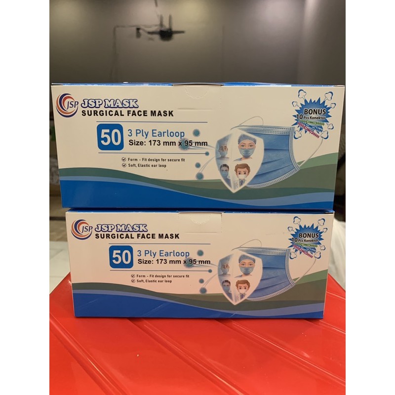 Masker JSP medis 3ply earloop murah hijab