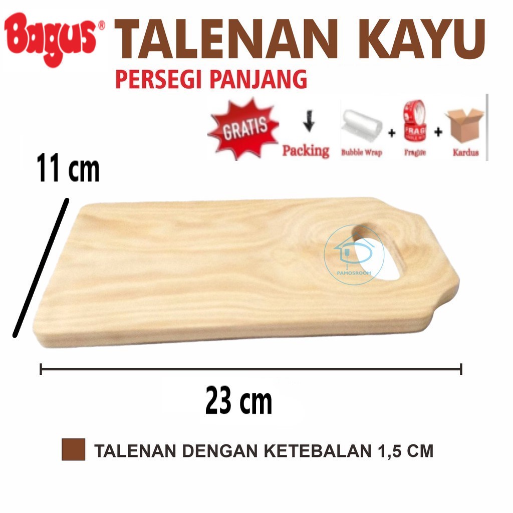 TALENAN KAYU KOTAK ALAS UNTUK MENGIRIS IRISAN