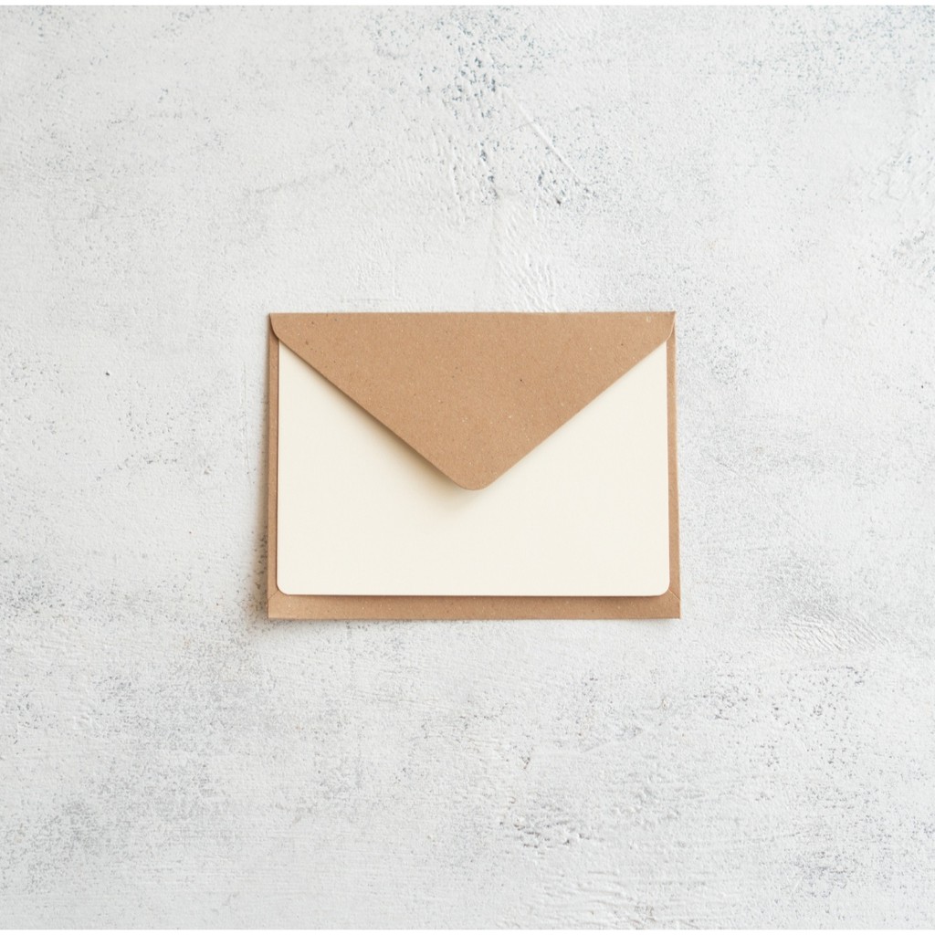 

Aeroculata Kartu Ucapan Amplop A6 Blank Notecard Kraft Paper Greeting Card