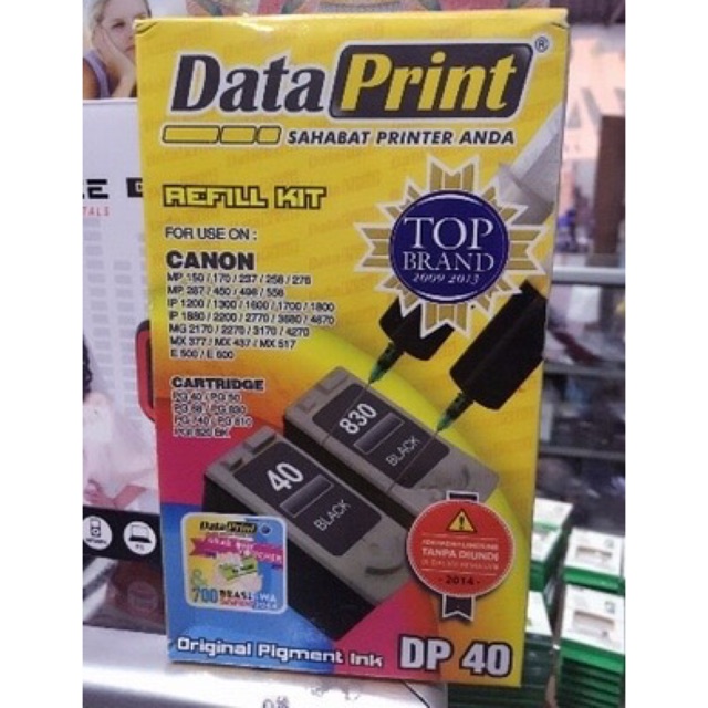 Tinta Suntik Data Print Hitam Dp 40 Printer Canon Atk Shopee Indonesia