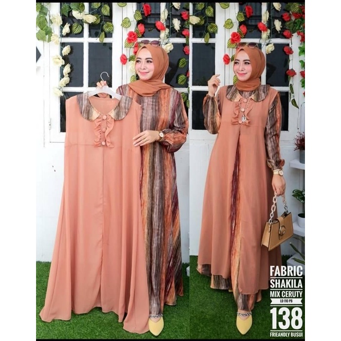 Gamis Wanita - Auter Serat Kayu - EVR - FX