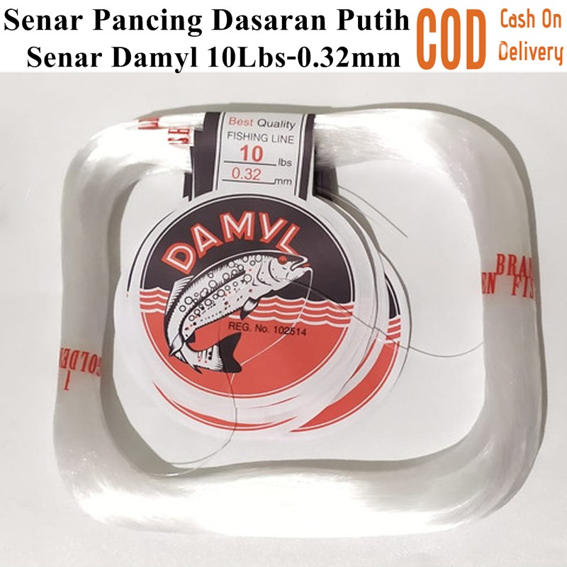 Senar Pancing Dasaran Putih 6 lb dan 30 lb Senar Damyl Senar Pancing Nilon 30 Meter