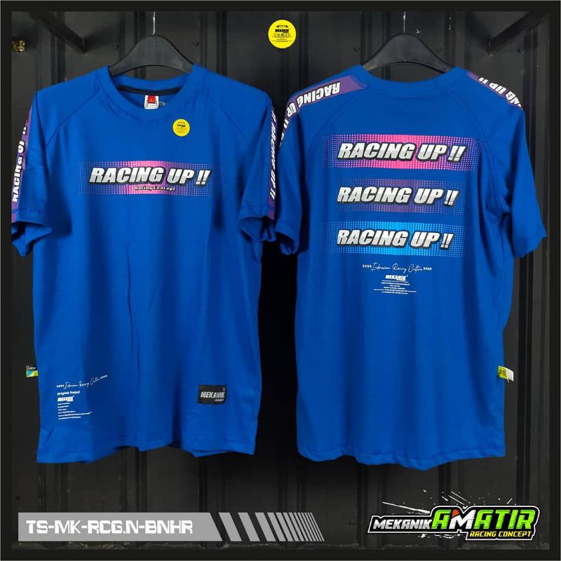 TERMURAH KAOS RACING UP ORIGINAL DISTRO MEKANIK AMATIR/KAOS PRIA/KAOS BALAP/KAOS FULL SPONSOR/BAJU R