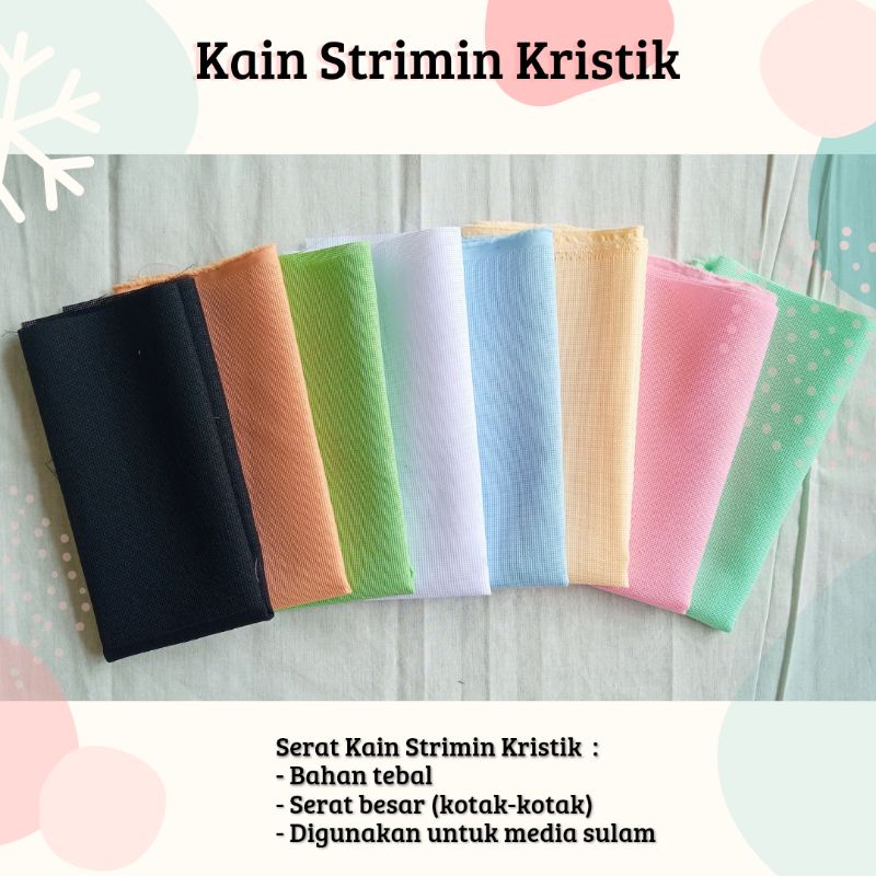 Kain Strimin / Kristik / Kruistik / Cross Stitch 18 ct (50 x 50 cm)