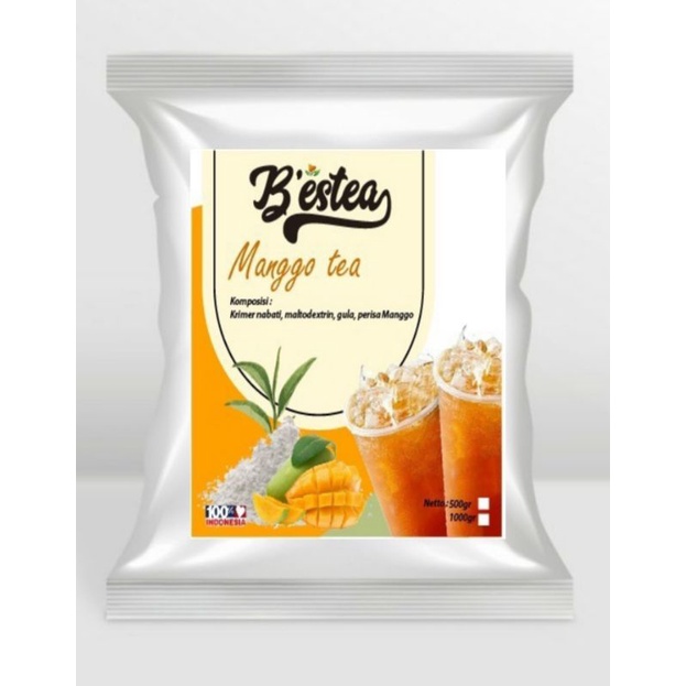 Bubuk Minuman Rasa Mango Tea 1 Kg Powder Drink