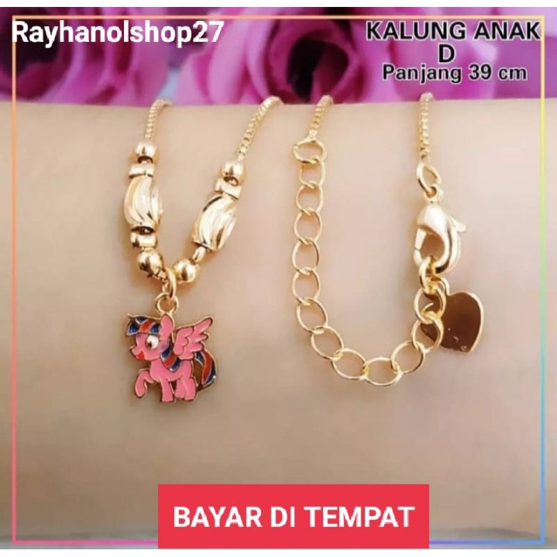 Kalung Xuping anak anak motif pilihan lapis emas 24k gold