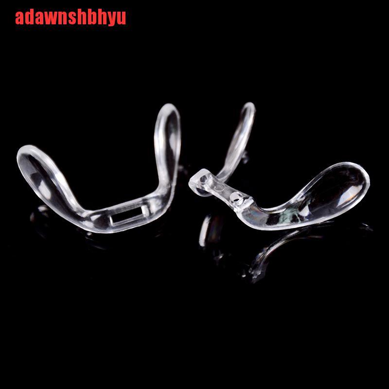 (Adawnshbhyu) 2pcs Pad Hidung Bahan Plastik Pvc Anti Slip Untuk Kacamata