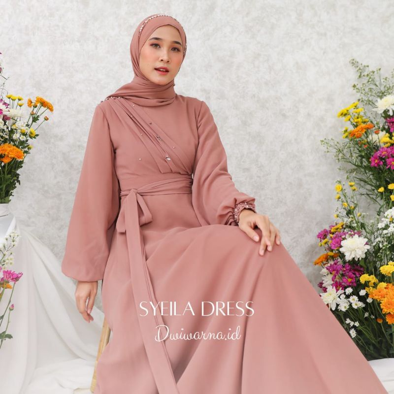 SYILA DRESS // GAUN PESTA MUSLIMAH - GAUN MUSLIMAH BUSUI - GAUN WISUDA - GAUN LAMARAN - GAUN KONDANGAN - GAUN AKAD - GAUN PESTA BUSUI - GAUN PESTA BUMIL - GAUN MUSLIMAH BUMIL - GAUN TERLARIS - GAUN TERBARU - GAUN WUDHU FRENDLY GAUN BUSUI