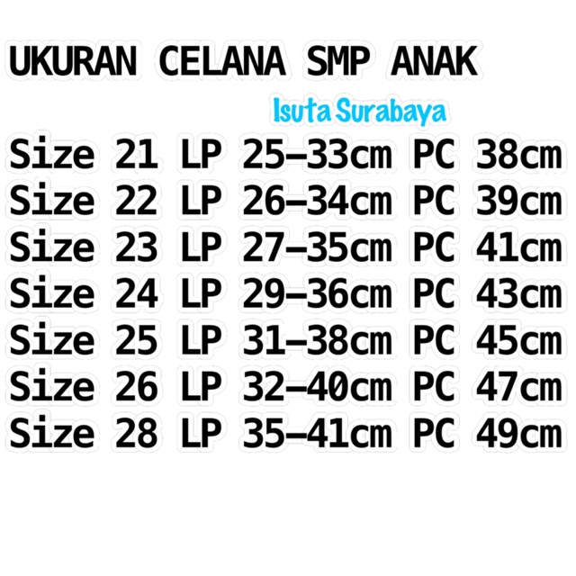 SERAGAM CELANA ROK pendek ANAK SD Merah SMP BIRU Famatex Premium-4