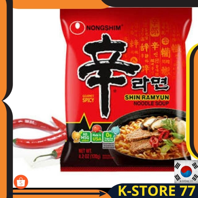 

MAKANAN KOREA/KOREAN FOOD/MIE KOREA INSTANT/MIE KOREA HALAL SHIN RAMYUN GOURMET SPICY IMPORT ORI