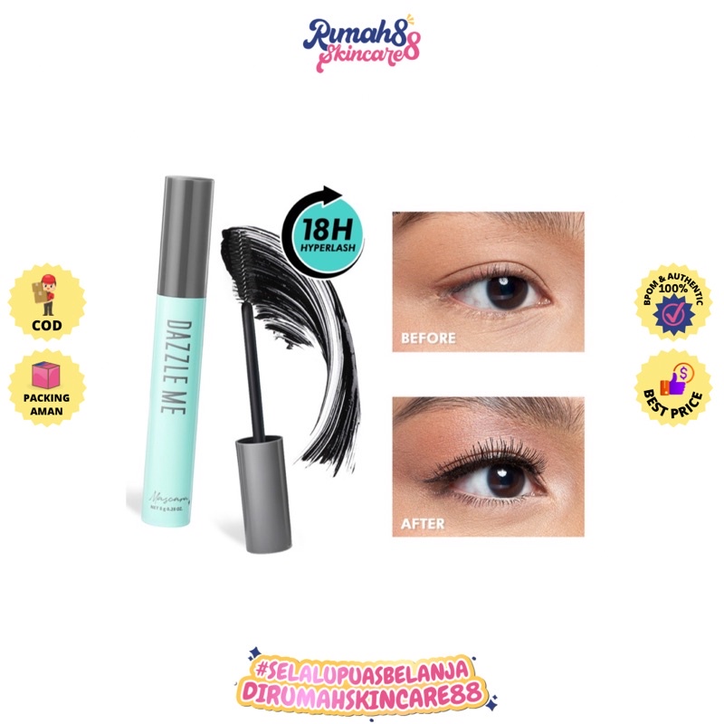 DAZZLE ME Holy Moly Volume Mascara Long Lasting Maskara Alis Waterproof